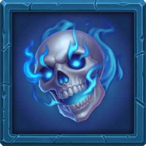 古神巴風特藍焰骷髏符號｜Baphomet 骷髏圖案與能量圖示