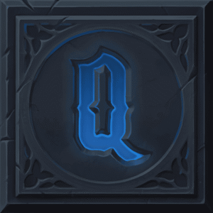 古神巴風特藍色符文Q符號｜Baphomet 冰霜符文圖示